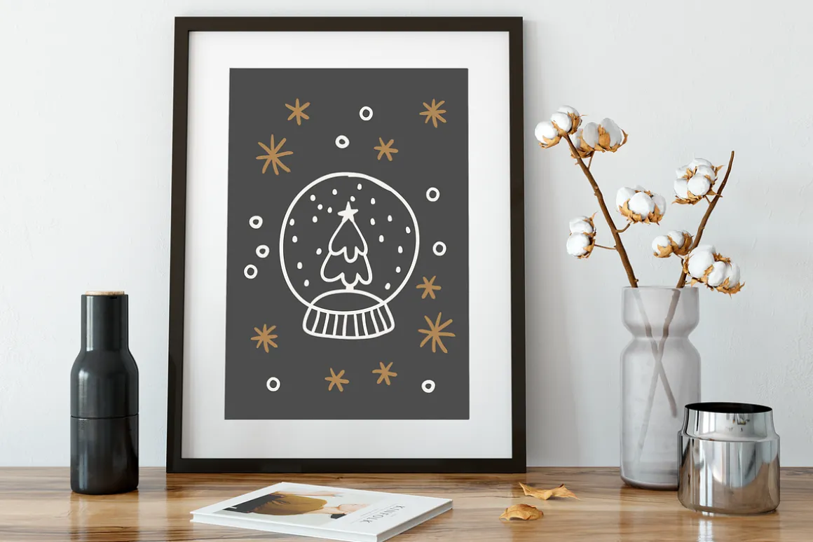 Vintage Christmas - Hand Drawn Kit