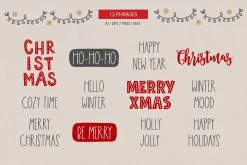 Vintage Christmas - Hand Drawn Kit