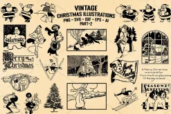 Vintage Christmas Illustrations 2
