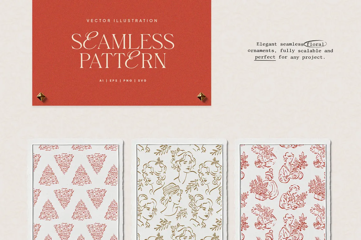 Vintage Christmas | Illustration Kit