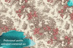 Vintage Christmas Toile Patterns