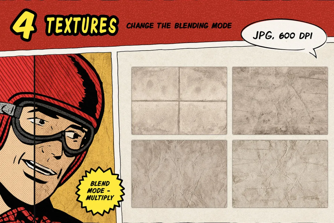 Vintage Comic Book Halftone Brushes