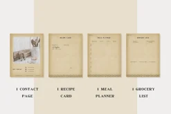 Vintage Cookbook Template CANVA