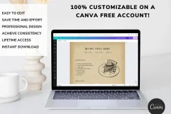 Vintage Cookbook Template CANVA
