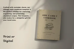 Vintage Cookbook Template CANVA