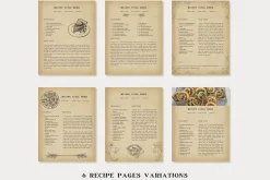 Vintage Cookbook Template CANVA