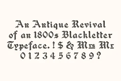 Vintage Crosshatch Blackletter Font
