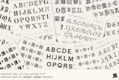 Vintage Crosshatch Blackletter Font