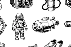Vintage Diving Gear Set