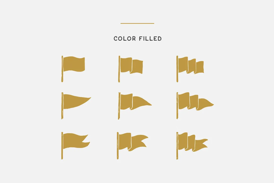 Vintage Flags Vector