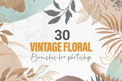 Vintage Floral Brushes - Photoshop