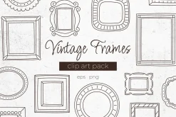 Vintage Frames Vector Cliparts