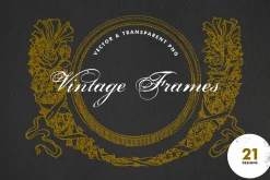 Vintage Frames - Vector & PNG