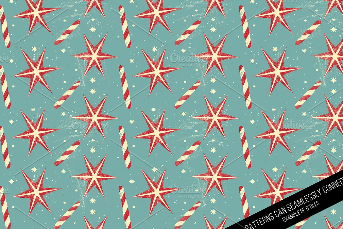 Vintage Holiday Digital Paper