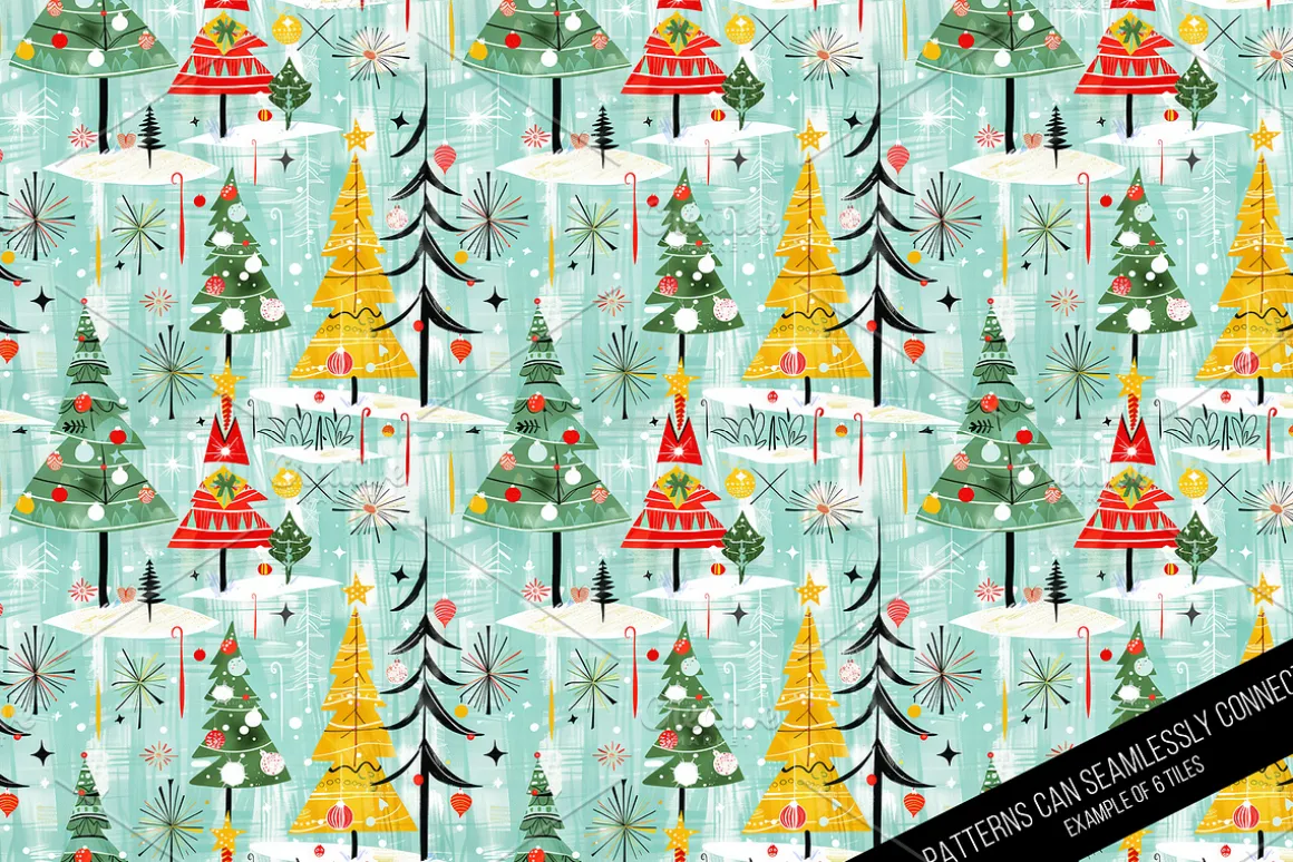 Vintage Holiday Digital Paper
