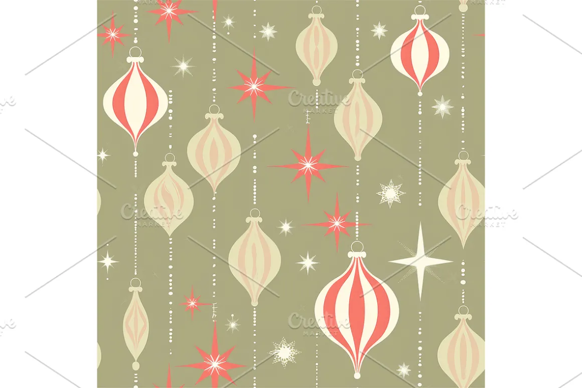 Vintage Holiday Digital Paper