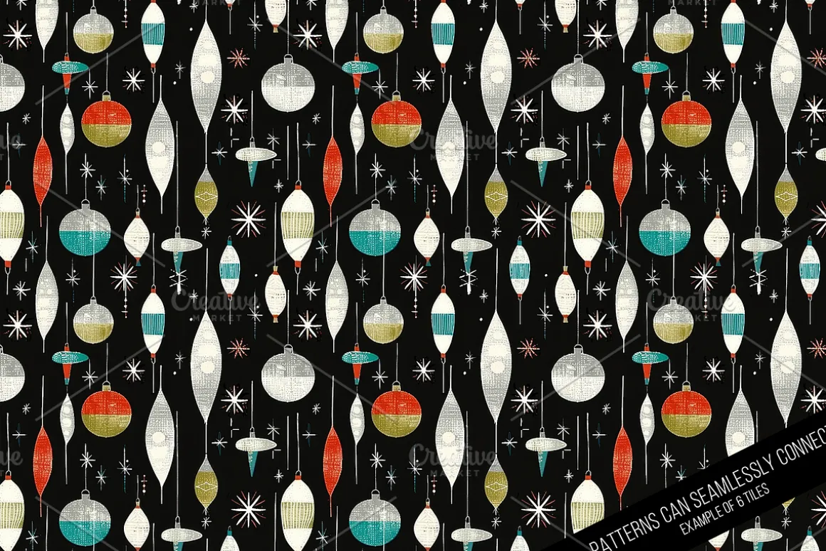 Vintage Holiday Digital Paper