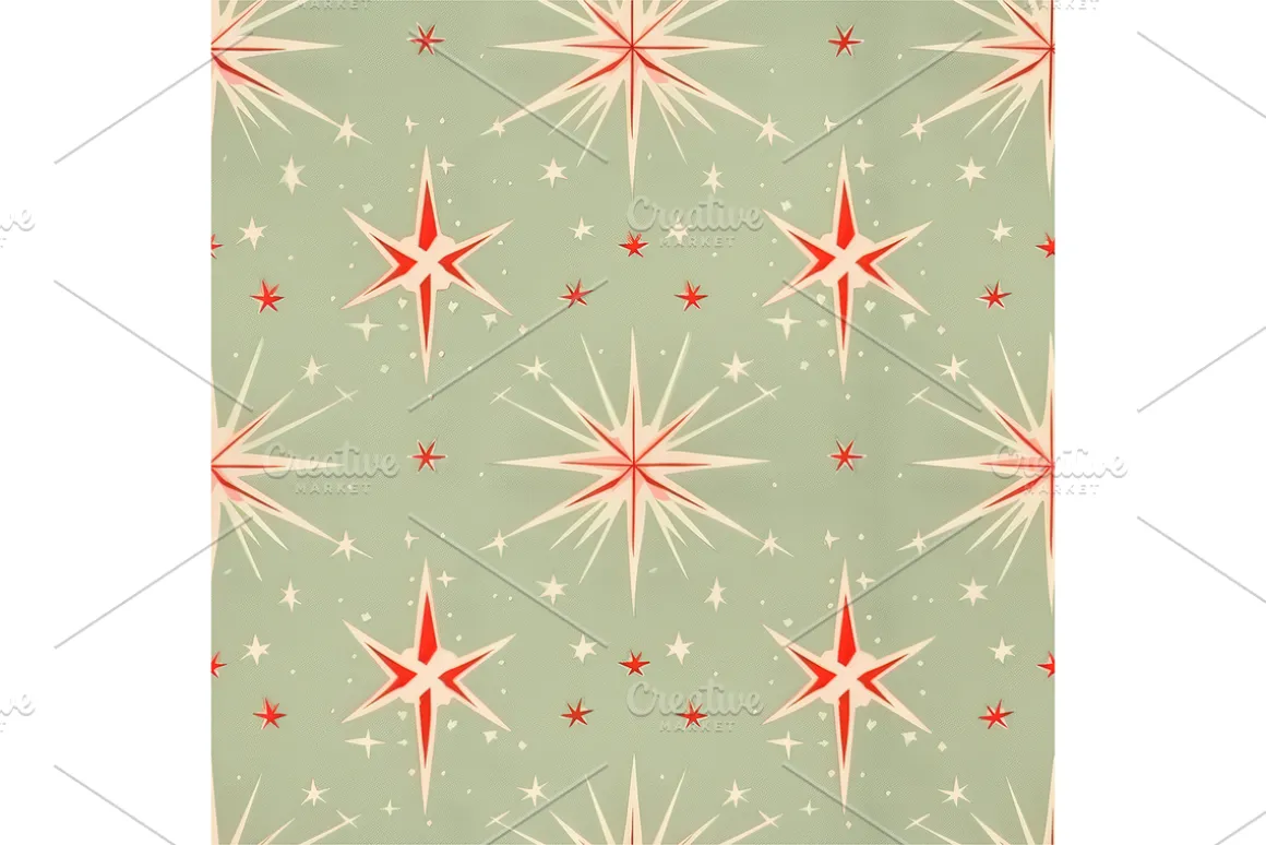 Vintage Holiday Digital Paper