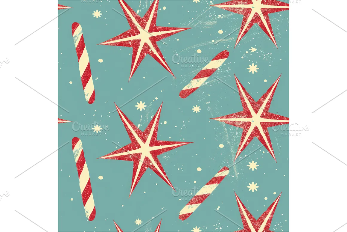 Vintage Holiday Digital Paper