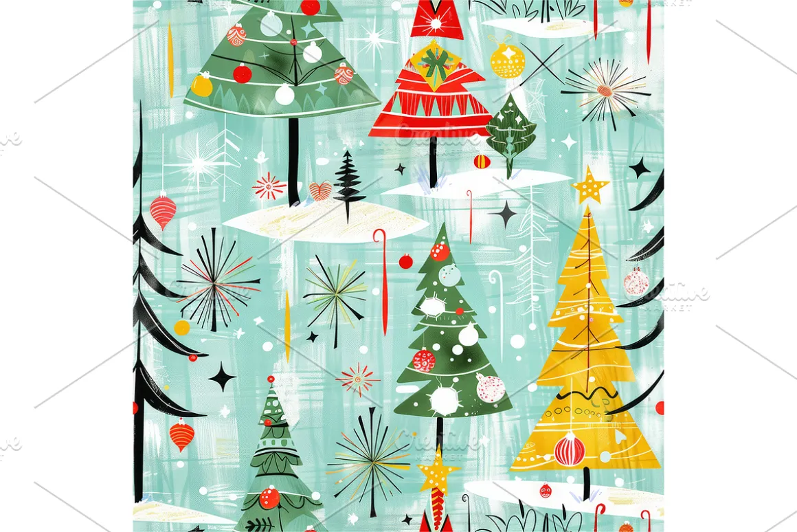 Vintage Holiday Digital Paper