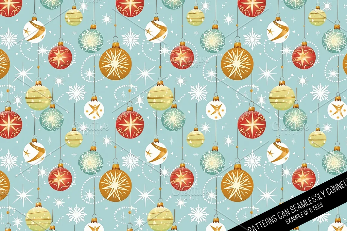 Vintage Holiday Digital Paper