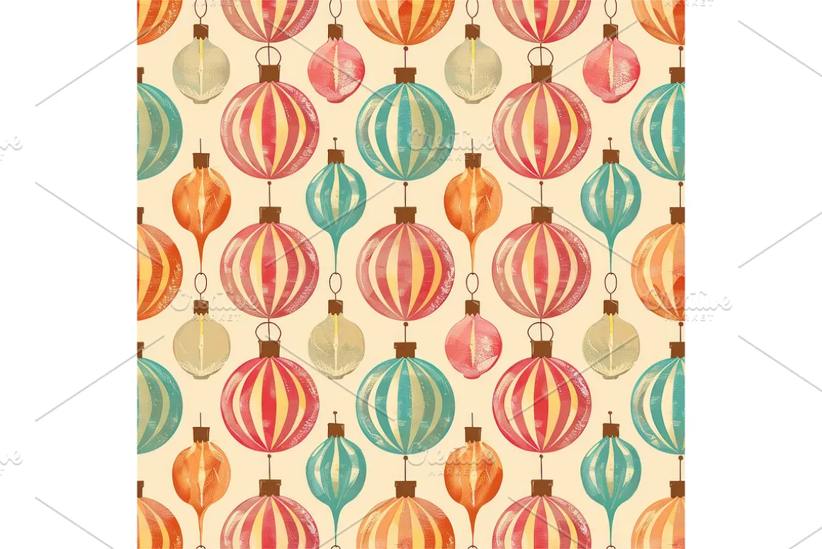 Vintage Holiday Digital Paper