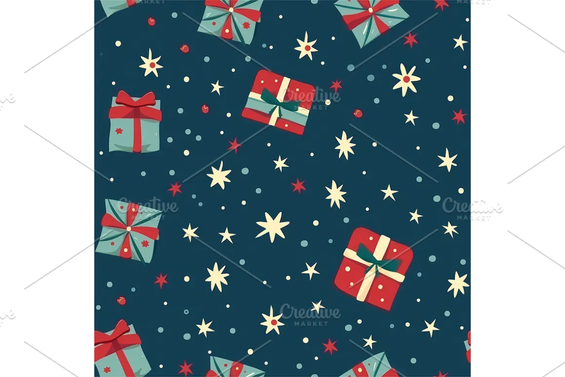 Vintage Holiday Digital Paper