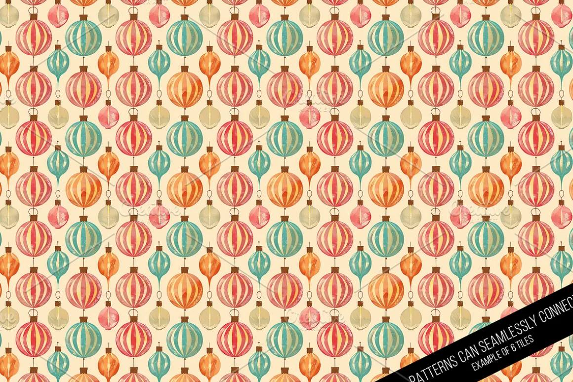 Vintage Holiday Digital Paper