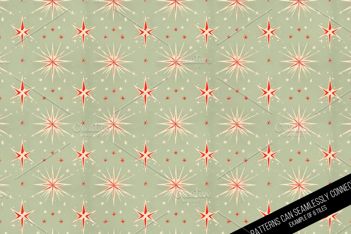 Vintage Holiday Digital Paper