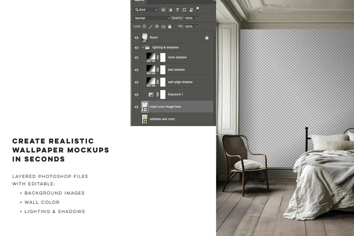 Vintage Home | Bedroom Mockup No. 2