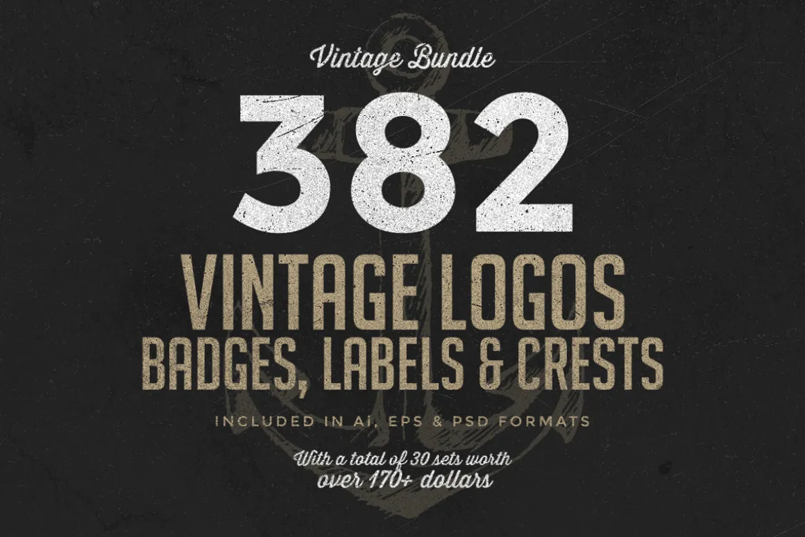 382 Vintage Logos Bundle