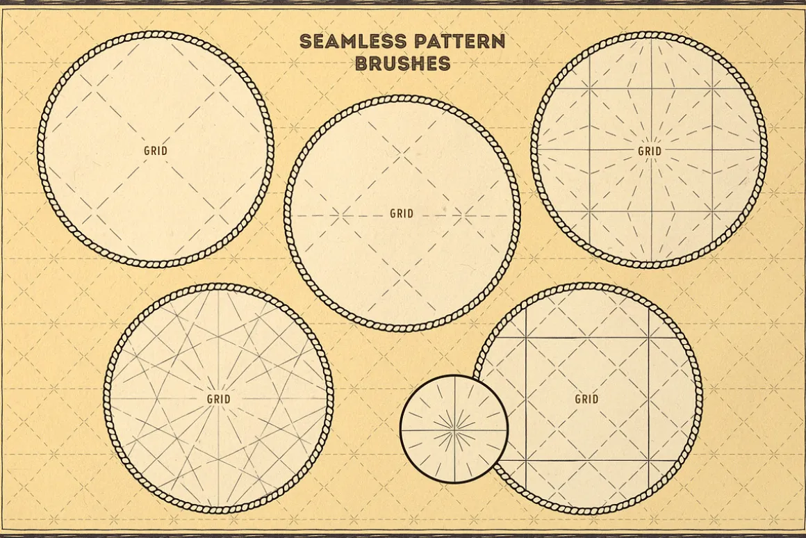 Vintage Map: Procreate Brushes