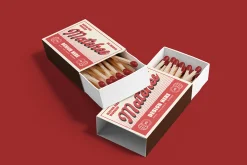 Vintage Matchbox Packaging Mockup