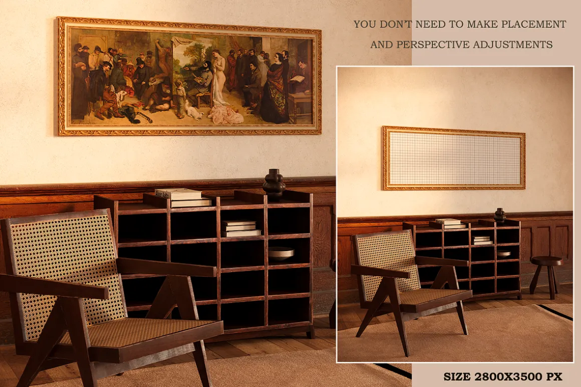 Vintage Mockup Frame for art