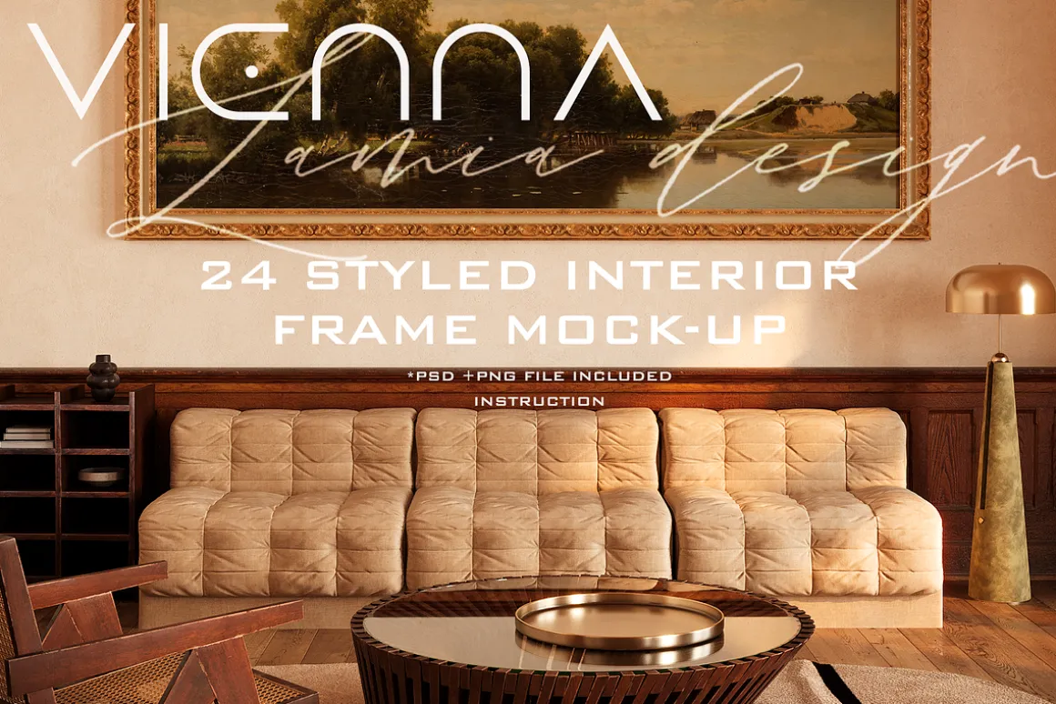 Vintage Mockup Frame for art
