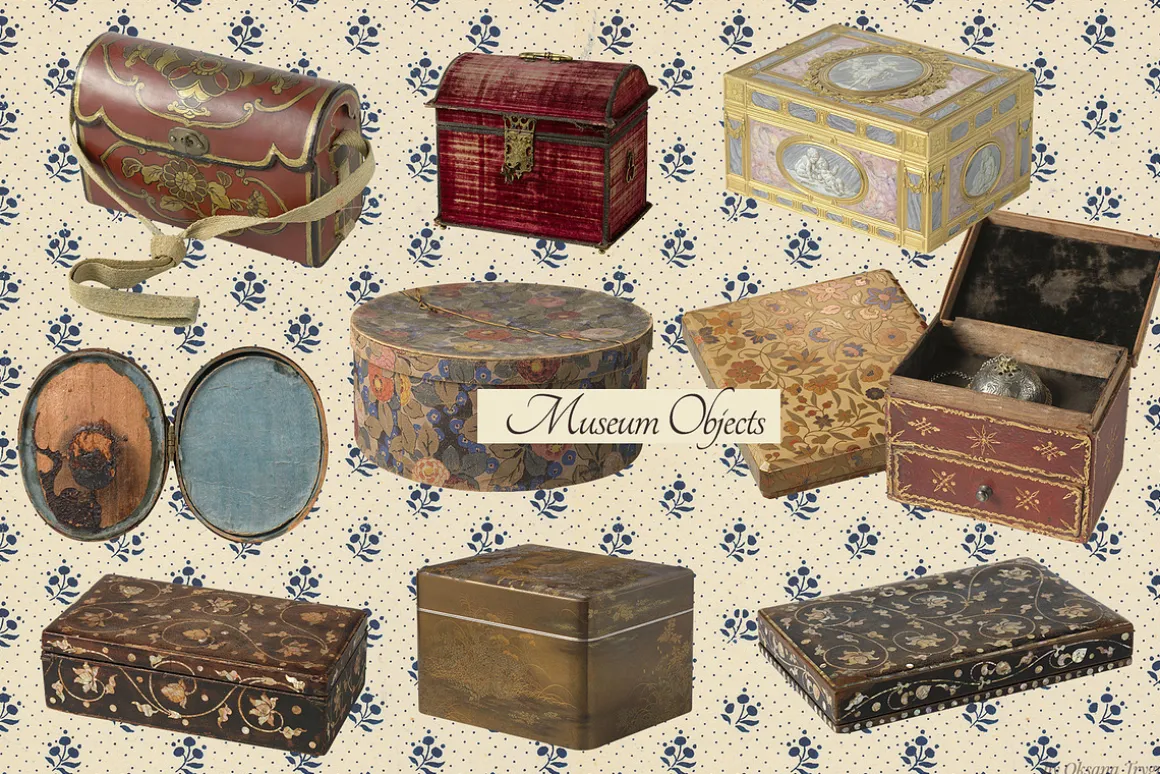 Vintage Museum Collage Elements Pack