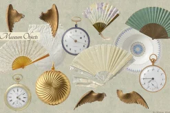 Vintage Museum Collage Elements Pack