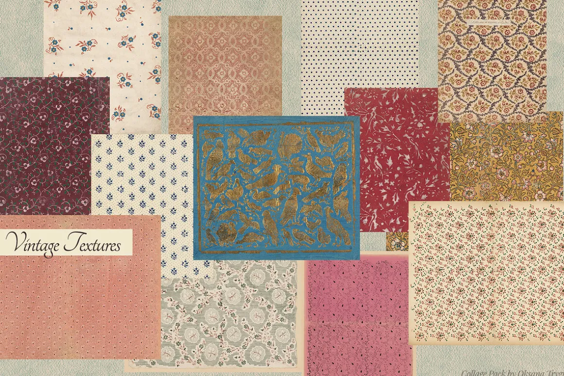 Vintage Museum Collage Elements Pack