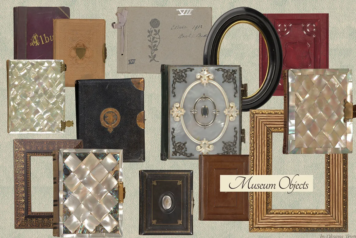 Vintage Museum Collage Elements Pack