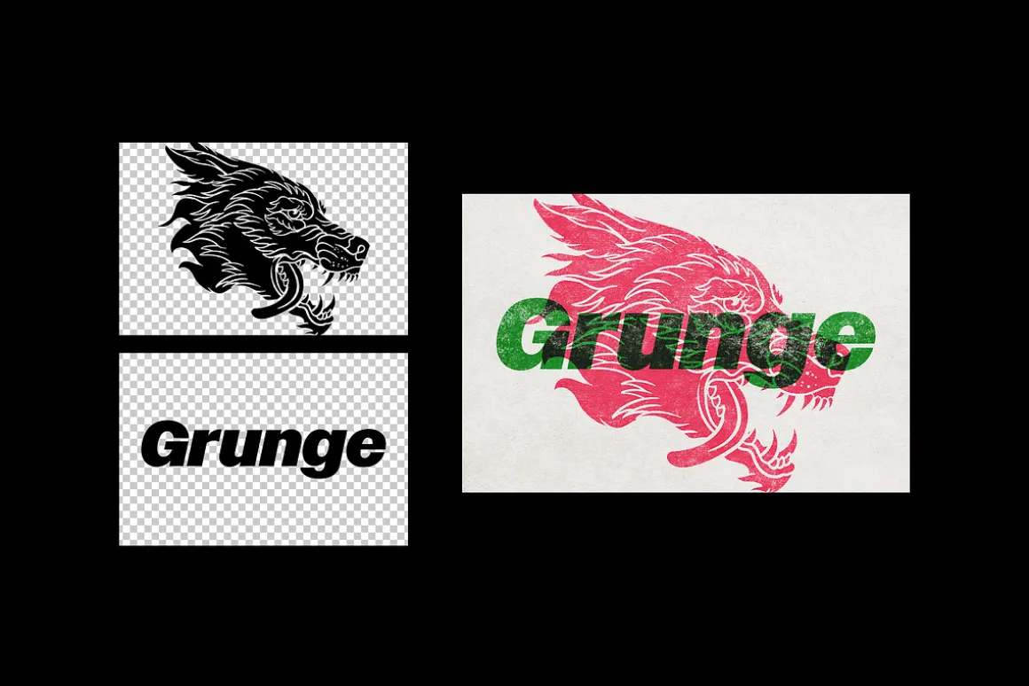 Vintage Overprint Grunge Effect