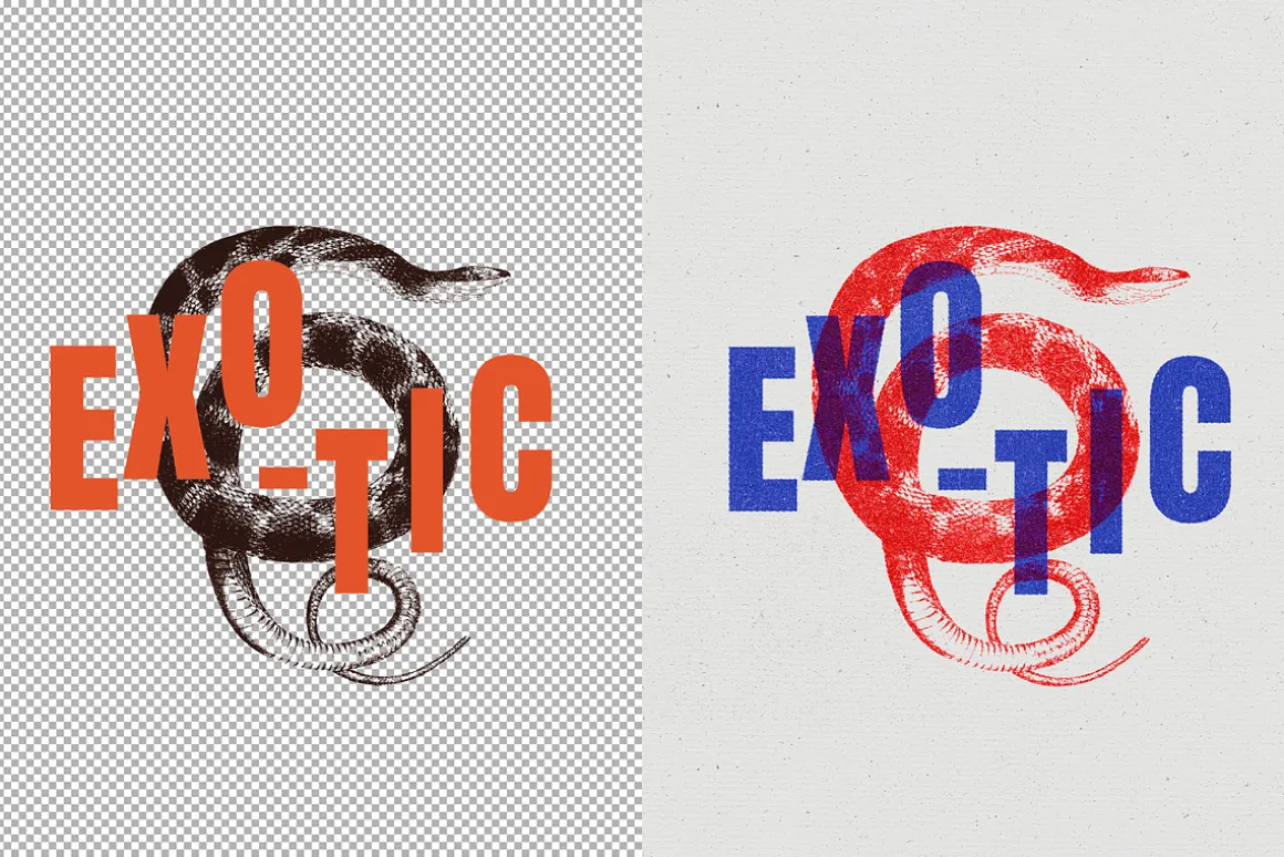 Vintage Overprint Photo Effect