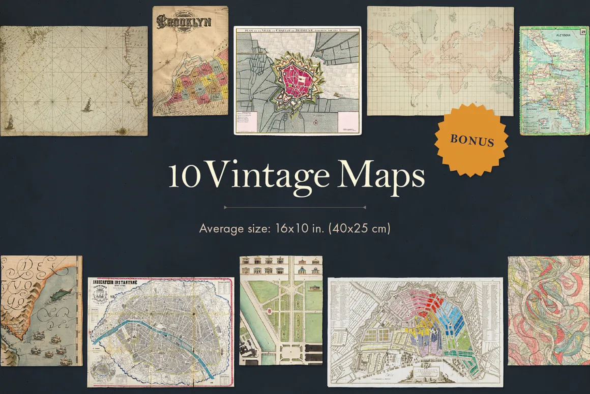 165 Vintage Paper Ephemera Vol. 1