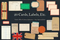 165 Vintage Paper Ephemera Vol. 1
