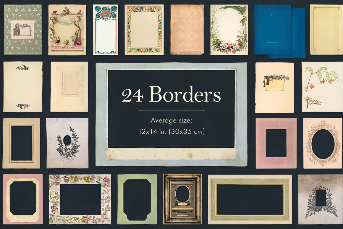 165 Vintage Paper Ephemera Vol. 1