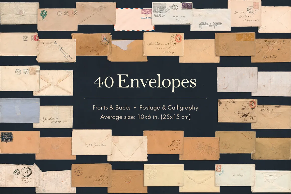 165 Vintage Paper Ephemera Vol. 1