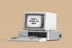 Vintage PC IBM Model 5150 Mockup