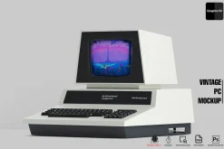 Vintage PC Mockup Commodore