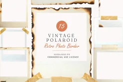 15 Vintage Polaroid Frame