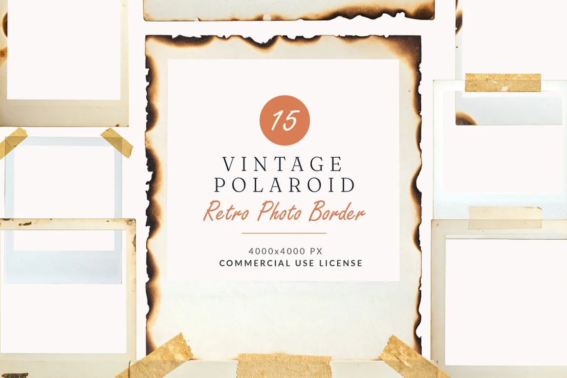 15 Vintage Polaroid Frame
