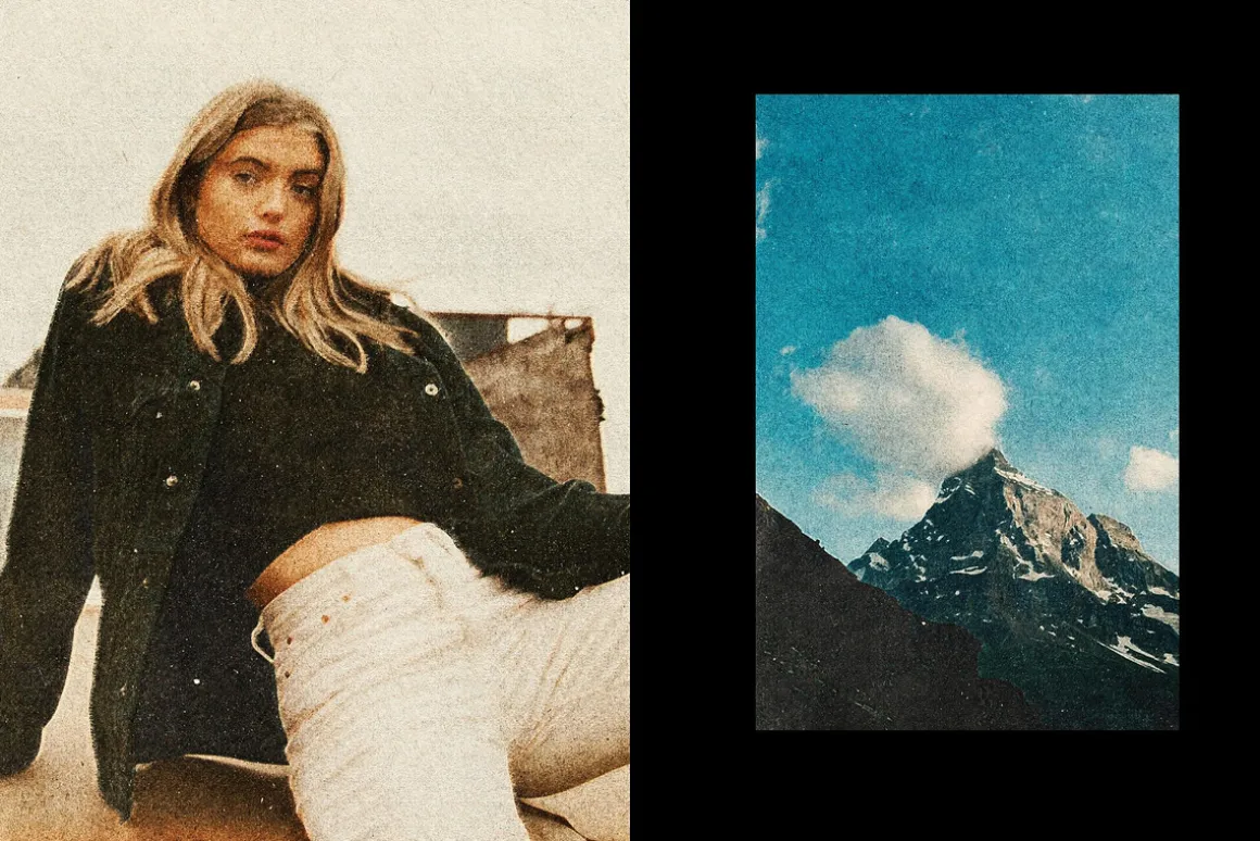 Vintage Postcard Photo Effect